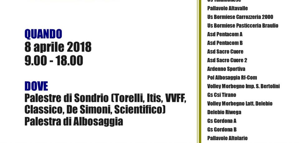 Domenica a Sondrio si giocano le finali territoriali del campionato Under 12 misto