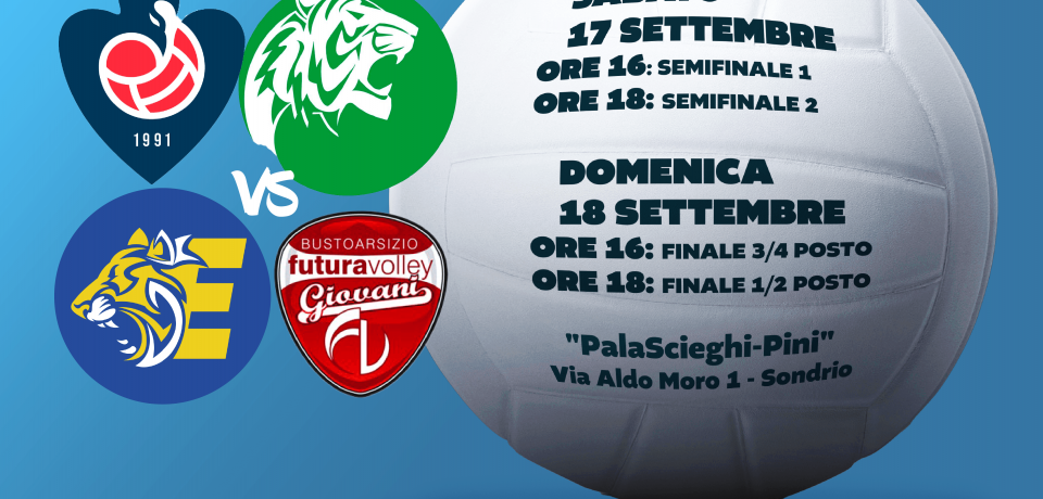 Torneo Città di Sondrio al via sabato