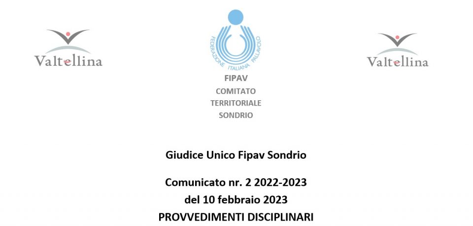 Online le prime Disciplinari della stagione